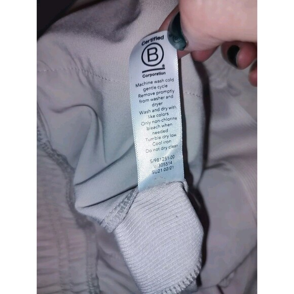 Athleta Pants Women's Size 8 Ivory Camo Brooklyn Textured Jogger Tapered - Picture 9 of 10